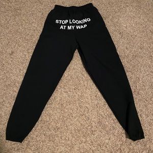 Pizza Slime “Stop Looking At My WAP” Sweatpants
